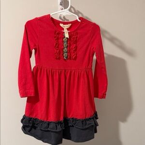 Toddler Girls Size 2T Red Navy Matilda Jane Dress